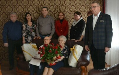 Zdjęcie do Wizyta Burmistrza z okazji 70. rocznicy zawarcia małżeństwa
