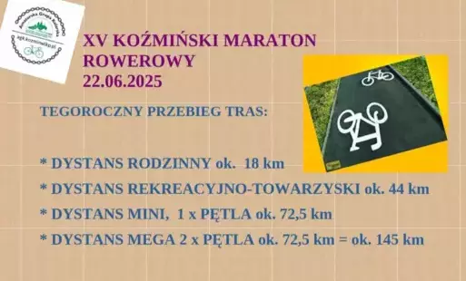 Zdjęcie do XV Koźmiński Maraton Rowerowy