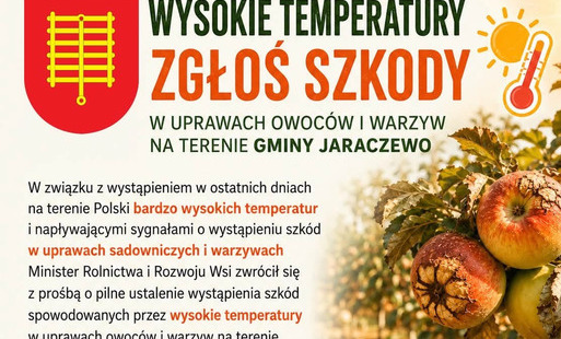 Zdjęcie do Komunikat dla rolnik&oacute;w &ndash; zgłaszanie strat w uprawach po wysokich temperaturach