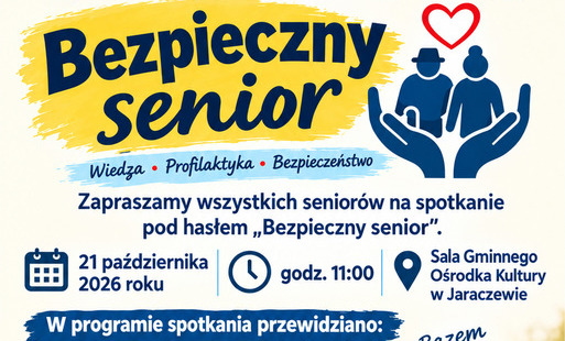 Zdjęcie do Zapraszamy na spotkanie "Bezpieczny Senior"